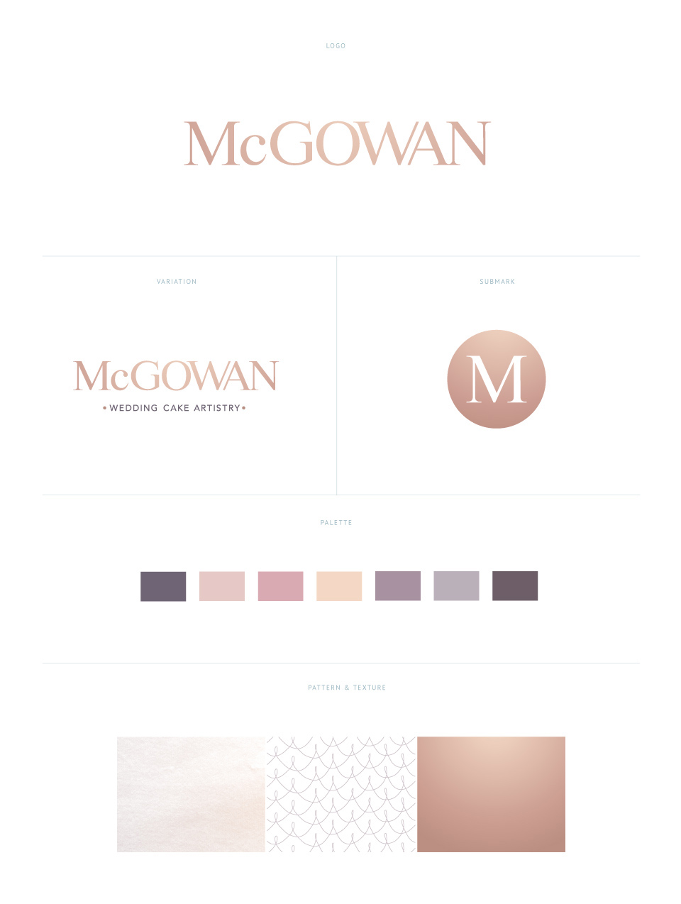 Branding designed by Leaff Design, for Sharon McGowan